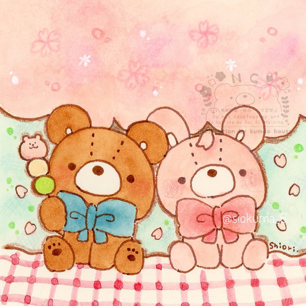 みんなはお花見したのだ？？🌸

#毎日くまお