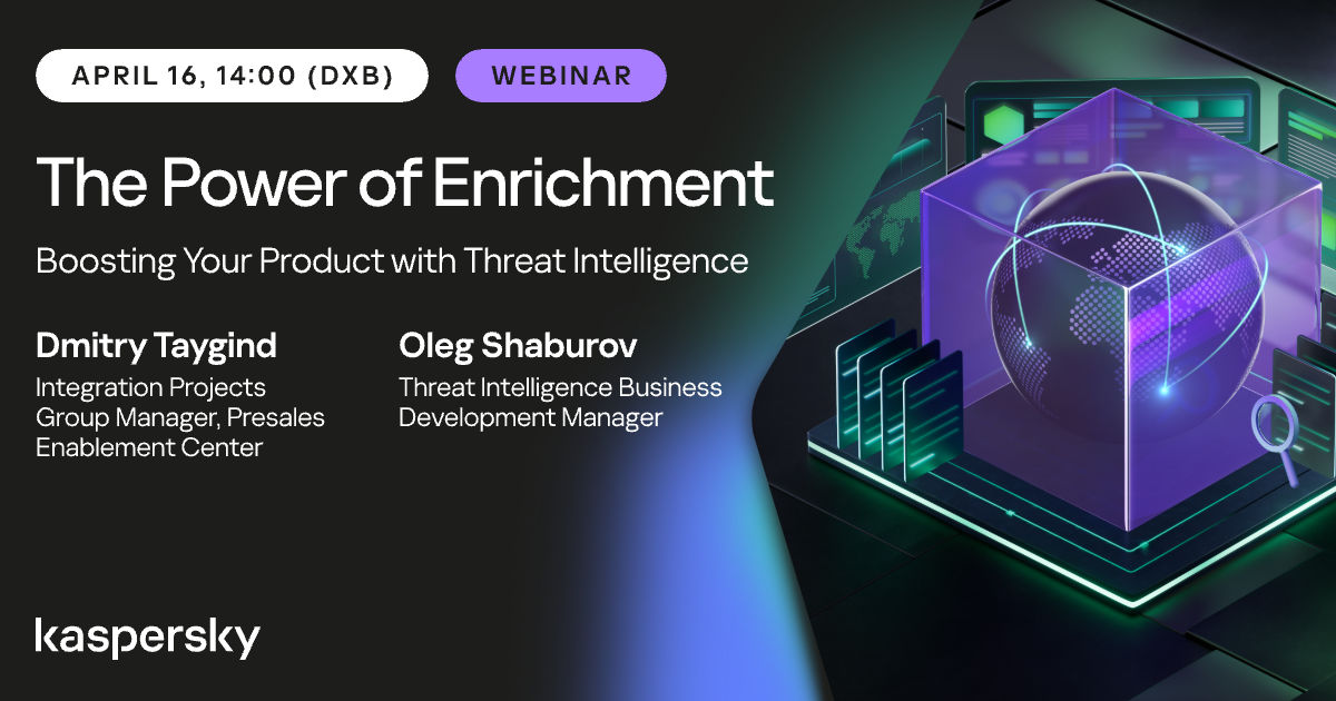 kaspersky's tweet photo. Alerts without context = noise.
April 16: Live enrichment workflows.
Threat Lookup โ Sandbox โ NGFW blocking.
๐
April 16 | 12:00 CEST
๐ Save your seat: https://t.co/YSdAx5JACp
#CyberSecurity #ThreatIntelligence #SecurityExperts #Kaspersky https://t.co/hdQ1jnKKVs