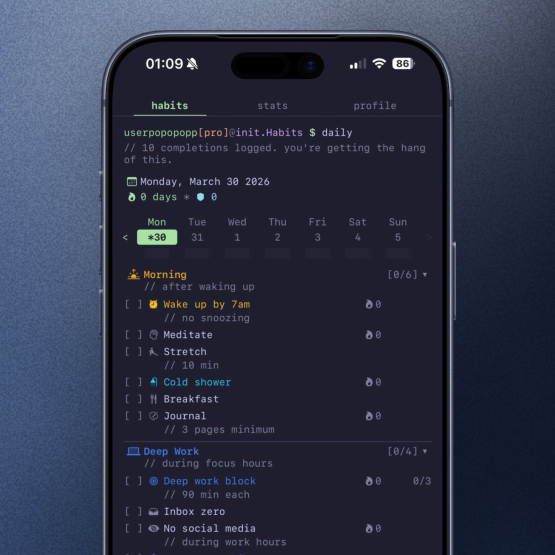 init.Habits tweet media