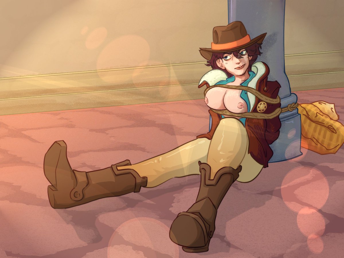 Warpzap's tweet photo. cowgirl got caught #deadlock #holliday https://t.co/s8ijJk3lVQ