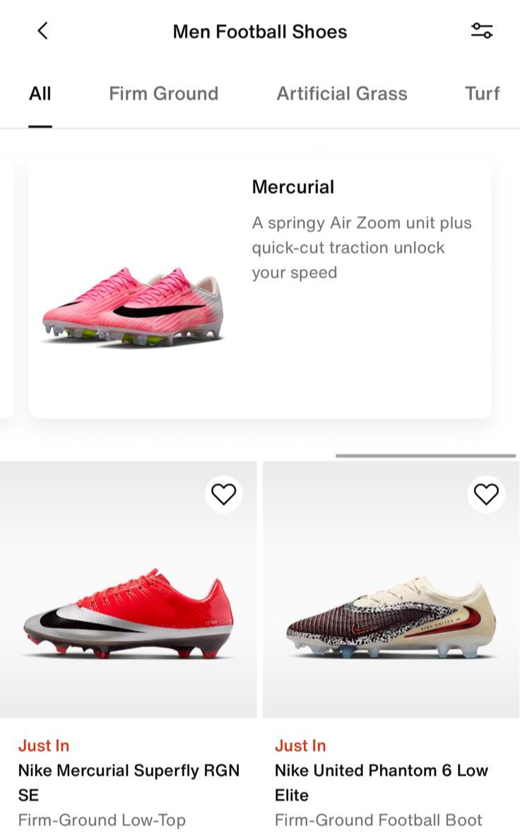 6john_'s tweet photo. @Footy_Headlines Looks like Nike is preparing to launch the next gen Mercurial. I saw this on the Nike app https://t.co/eVe74qBKez
