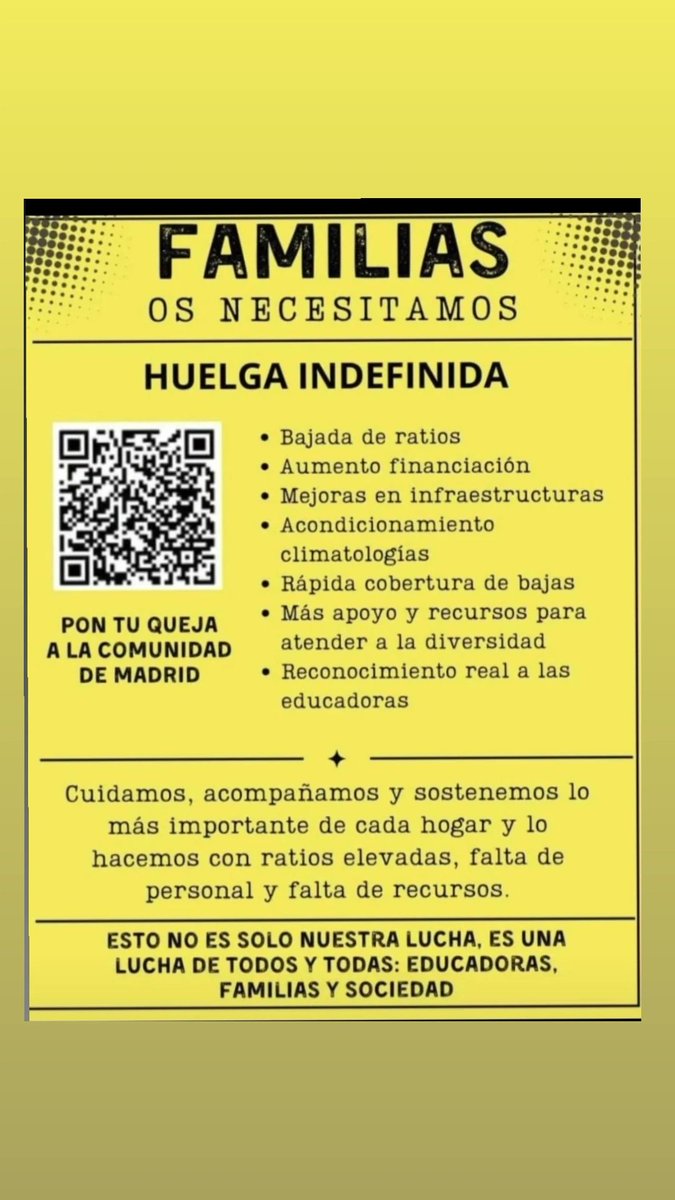 SaraGMS's tweet photo. @sanchezcastejon LAS EDUCADORAS INFANTILES ESTAMOS EN HUELGA INDEFINIDA. AYÚDANOS! ESCÚCHANOS! DIGNIFICA EL 0-3!!! https://t.co/dK9SS5lgHZ