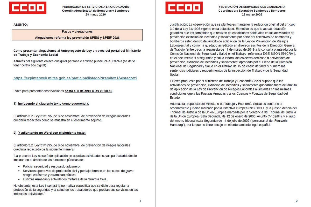 FORESTALES de CCOO tweet media