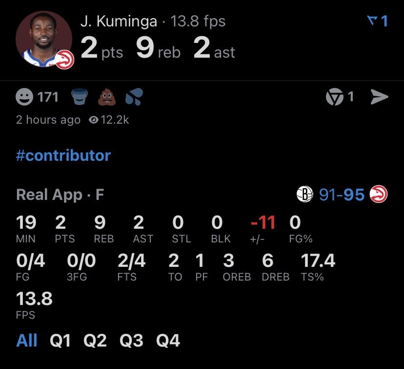 « Voir Jonathan Kuminga briller 🥹
Si j'étais fan des Dubs...oh si j'étais fan des Dubs... »