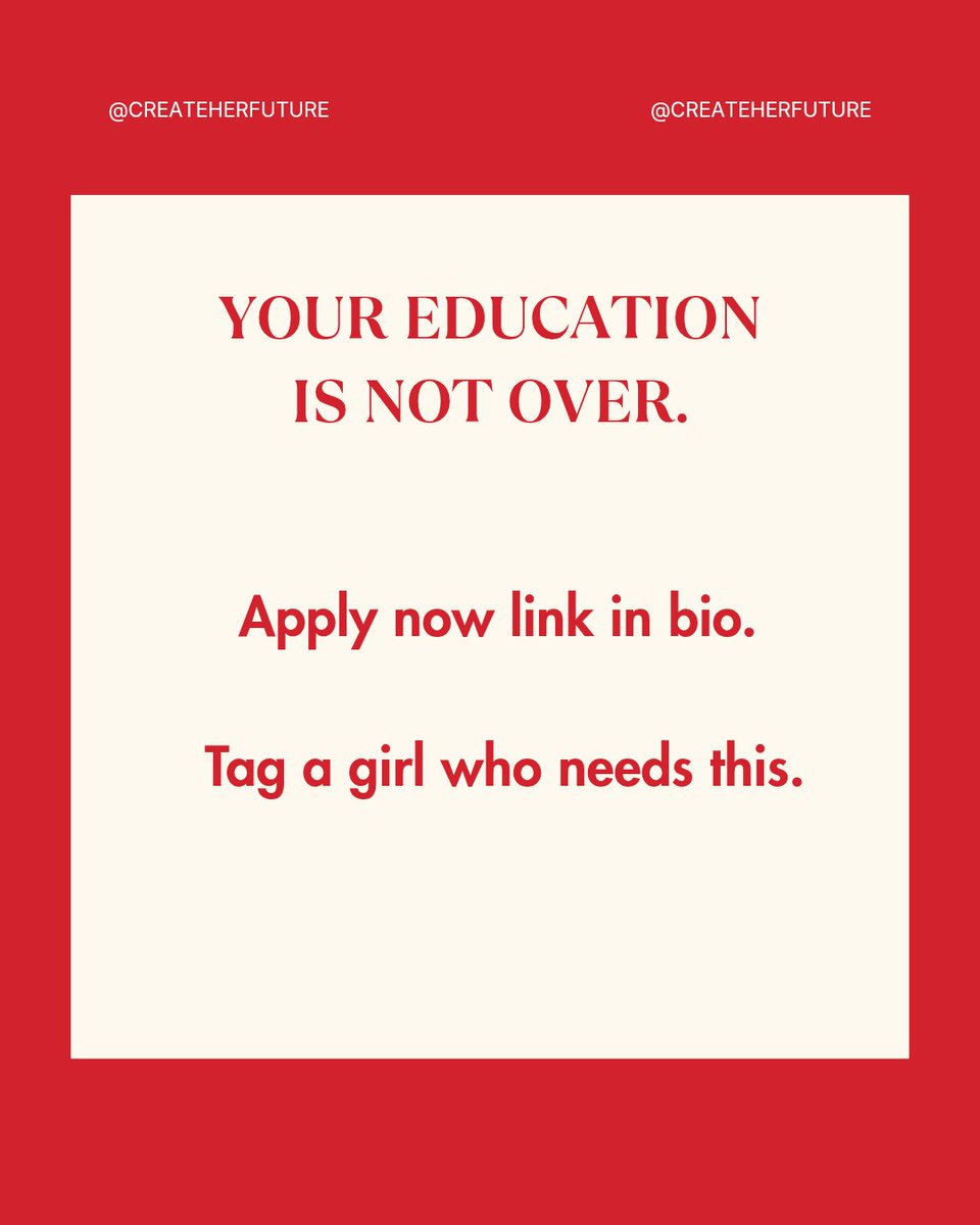 Create Her Future Initiative tweet media