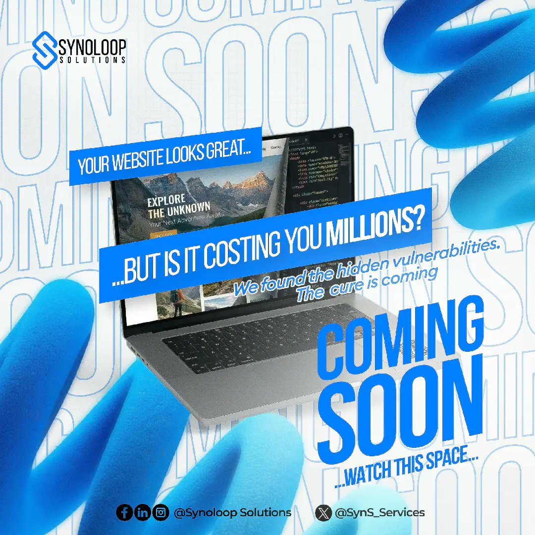 SynS_services's tweet photo. Is your "great-looking" website actually a liability?

We’ve identified the hidden barriers to your growth. The solution is officially on the horizon

Get ready to stop guessing and start growing. Watch this space
#TechNews #WebPerformance #Synoloop #StartupGrowth #WebDevelopment https://t.co/PKr2EZd3Ck
