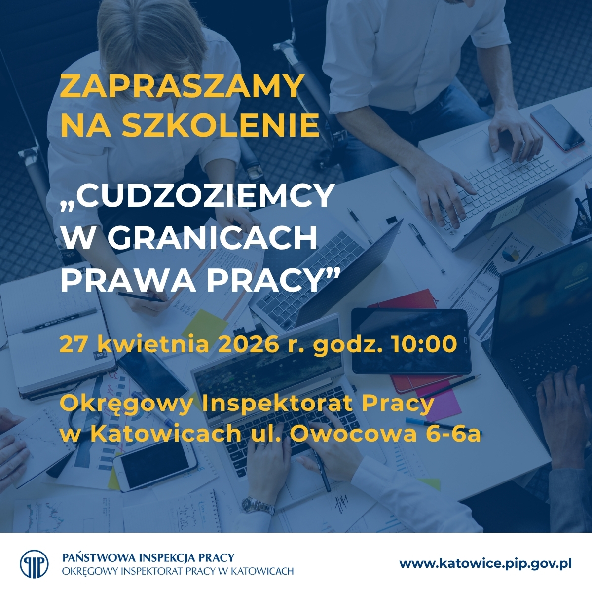 oip_katowice's tweet photo. Zapraszamy na szkolenie w ramach programu promującego legalne i prawidłowe zatrudnianie cudzoziemców.
 
👉 𝗪𝗶𝗲̨𝗰𝗲𝗷 𝗶𝗻𝗳𝗼𝗿𝗺𝗮𝗰𝗷𝗶: https://t.co/p6YXAehkuS

#PrawoPracy #Cudzoziemcy #ZatrudnianieCudzoziemców https://t.co/wRL56i2bmw