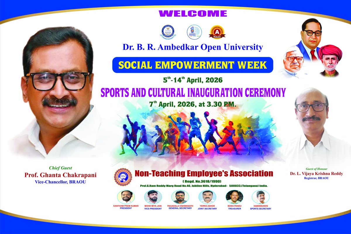 Dr. B. R. Ambedkar Open University tweet media