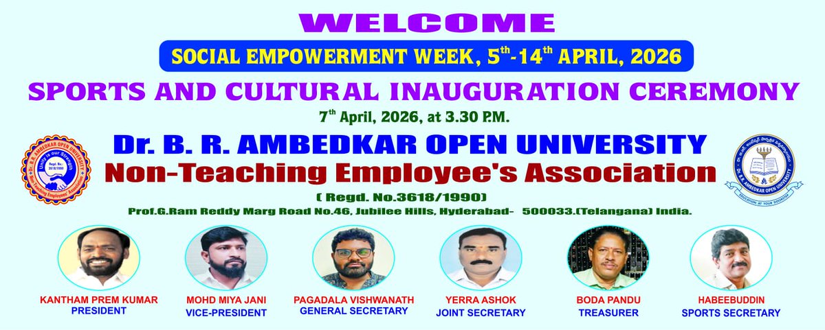 Dr. B. R. Ambedkar Open University tweet media