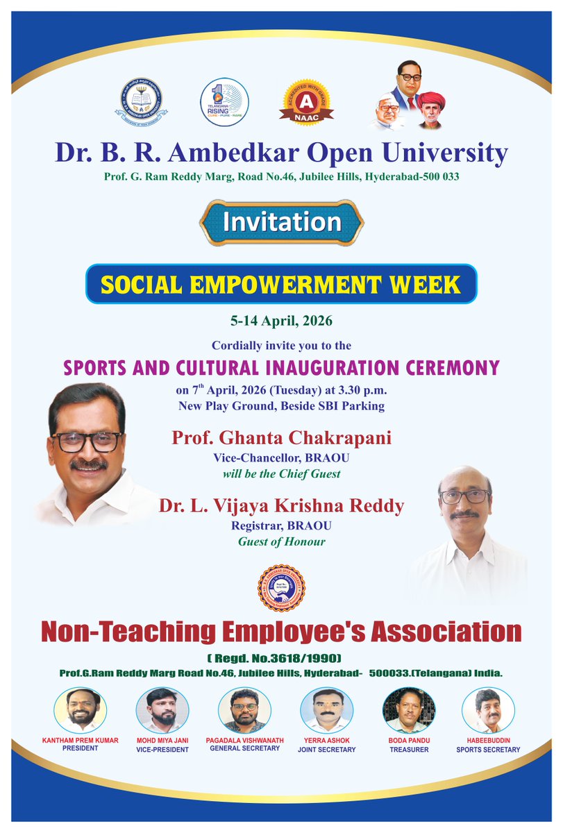 Dr. B. R. Ambedkar Open University tweet media