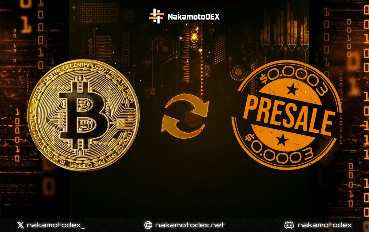 NakamotoDex_'s tweet photo. $NATOX presale = Bitcoin DeFi done right.

Stage 3 • $0.0003 • $199K+ raised
Monthly dividends + referral cash
No bridges. No BS. Just pure BTC power.
@NakamotoDex_
https://t.co/fQ5Uk4WaYV  
#NATOX #BitcoinDeFi https://t.co/WJuvURPe9T