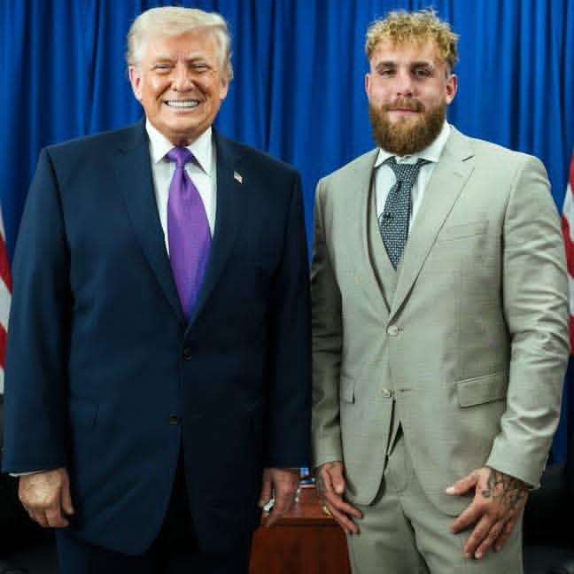 President Trump participates in an interview with podcaster Jake Paul at Verst Logistics Manufacturing in Hebron, Kentucky on Wednesday, March 11, 2026.