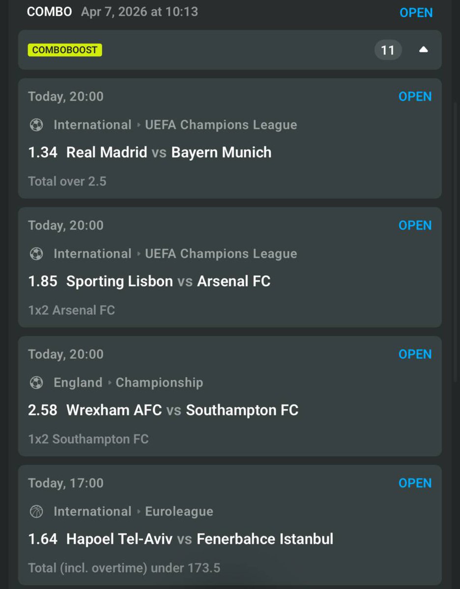 BOOOOOOM BET💥 ON JB.COM 

CODES 👇👇👇

1649FD3 - 250 ODDS
400CAAE - 40 ODDS
5EA8DE7 - 10 ODDS 

Register on JB.COM now with the link: 👇👇👇👇

partnerbcgame.com/vslhfvvi8

STAKE RESPONSIBLY🔞