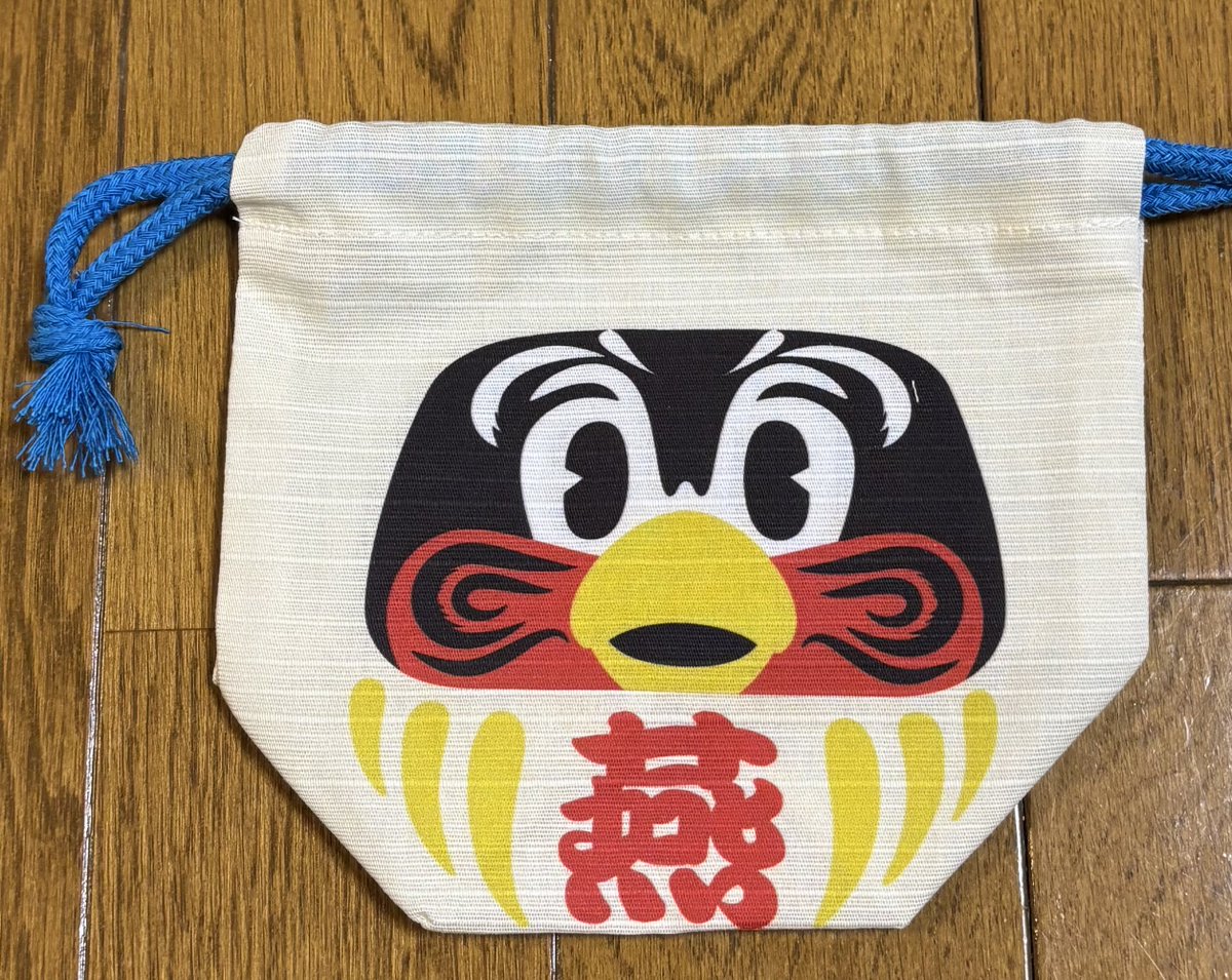 このつば九郎さんの巾着って今日みて 気づいたのですが色で御利益が