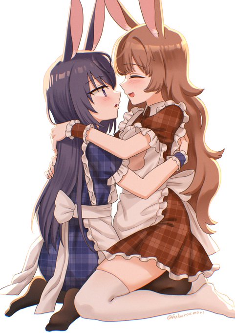 抱っこして🐰#創作百合 