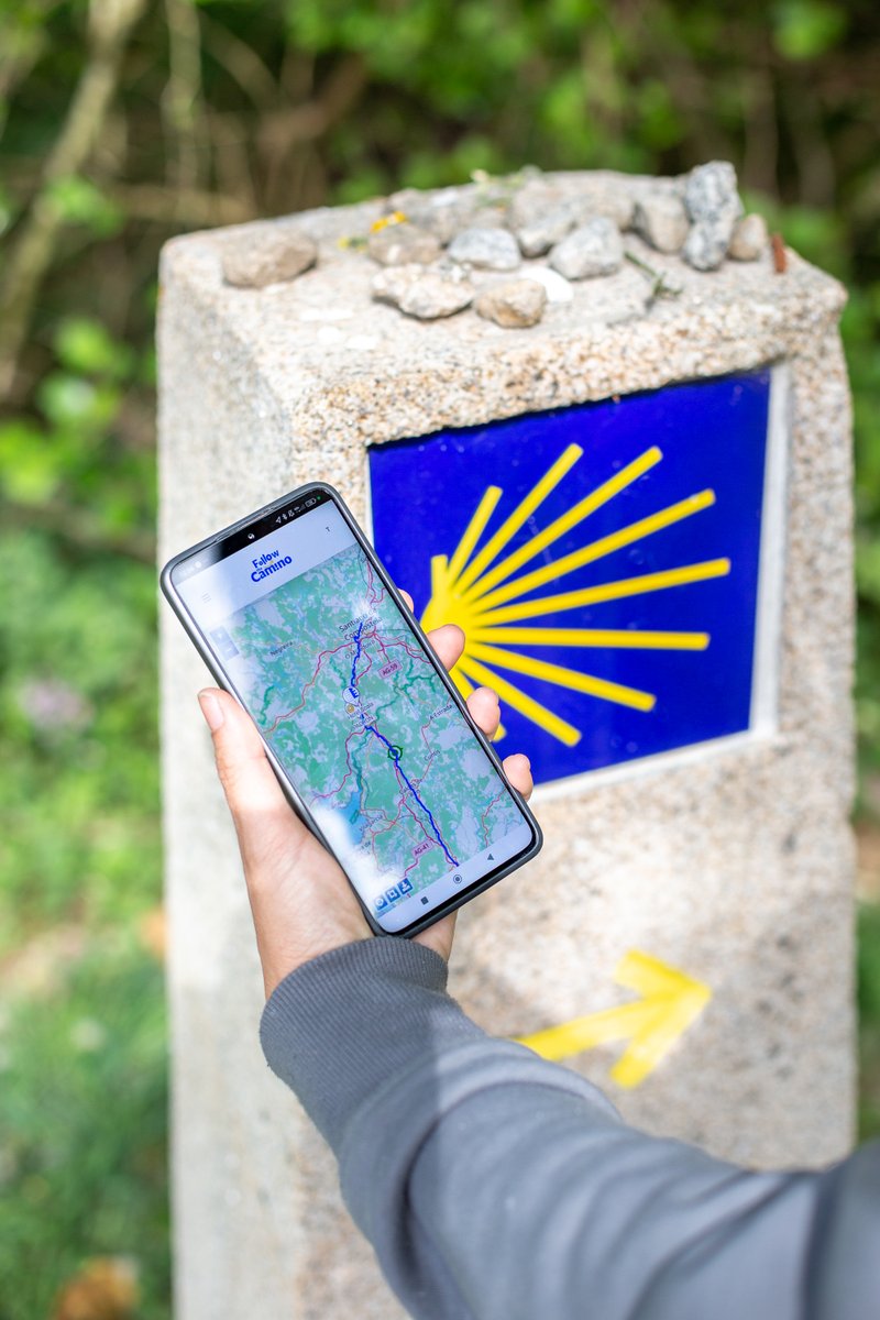 followthecamino's tweet photo. We’ve walked the Camino for over 20 years. We know the struggles, the hidden gems, the best places to rest, and the moments that truly matter. That’s why we built the Follow the Camino app not just as a map, but as your personal Camino companion.

With it, you get:
✅ Step-by-step route guidance — never get lost
✅ All your trip details in one place
✅ Real-time support whenever you need it
✅ A seamless way to plan, track, and enjoy your journey

Everything you need to focus on what truly matters: walking, connecting, and living the Camino without worrying about logistics.

#FollowtheCamino #CaminodeSantiago #CaminoApp