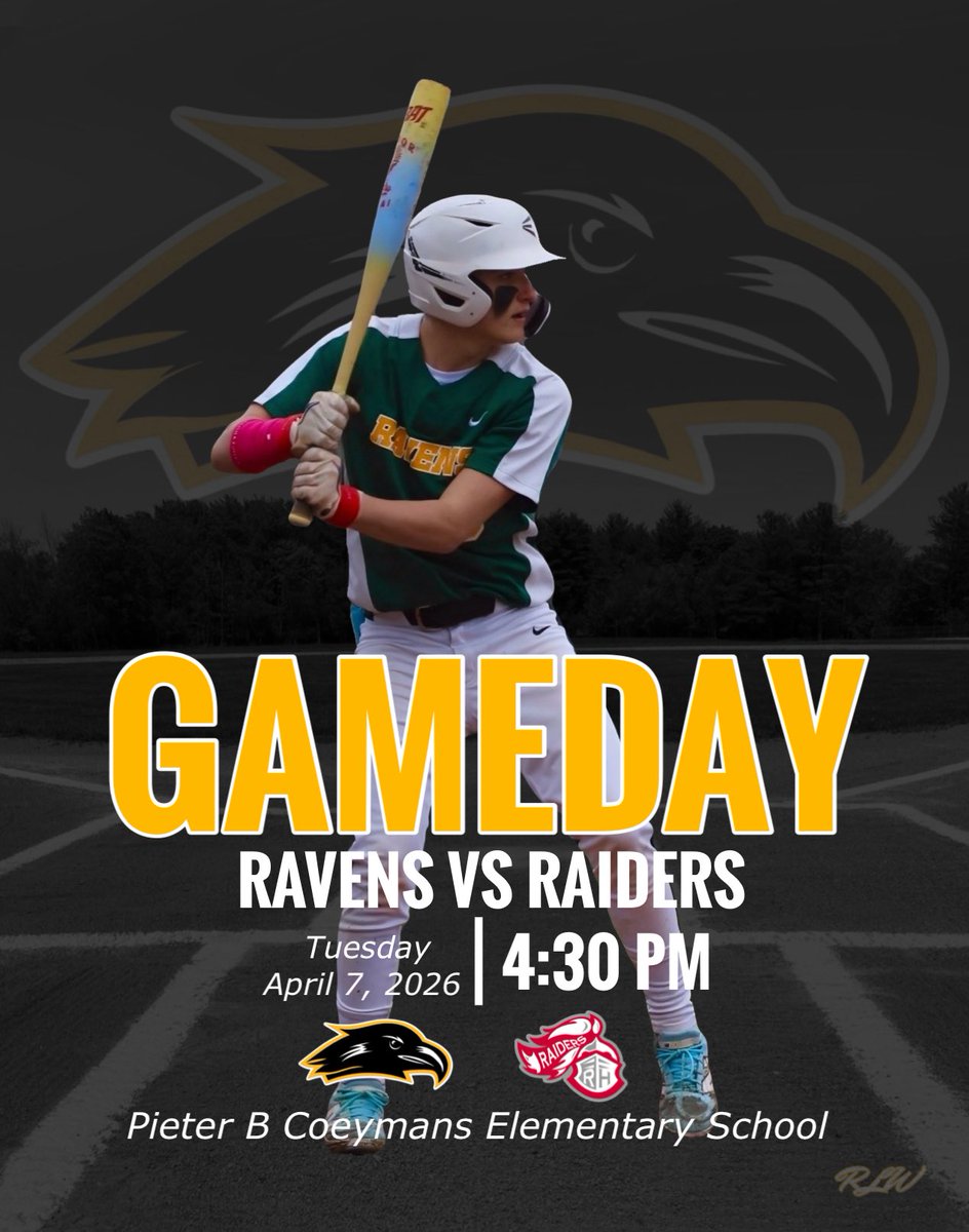 RavenaBaseball's tweet photo. IT’S GAMEDAY!! ⚾️🔥

Game 1 of a three-game home stand is here as your Ravens take on the Red Hook Raiders (Section 9)!

📍 Pieter B. Coeymans Elementary
⏰ First Pitch: 4:30 PM

Come out and support the Ravens as they defend home turf—let’s pack the stands! https://t.co/BoBx55Dvwc