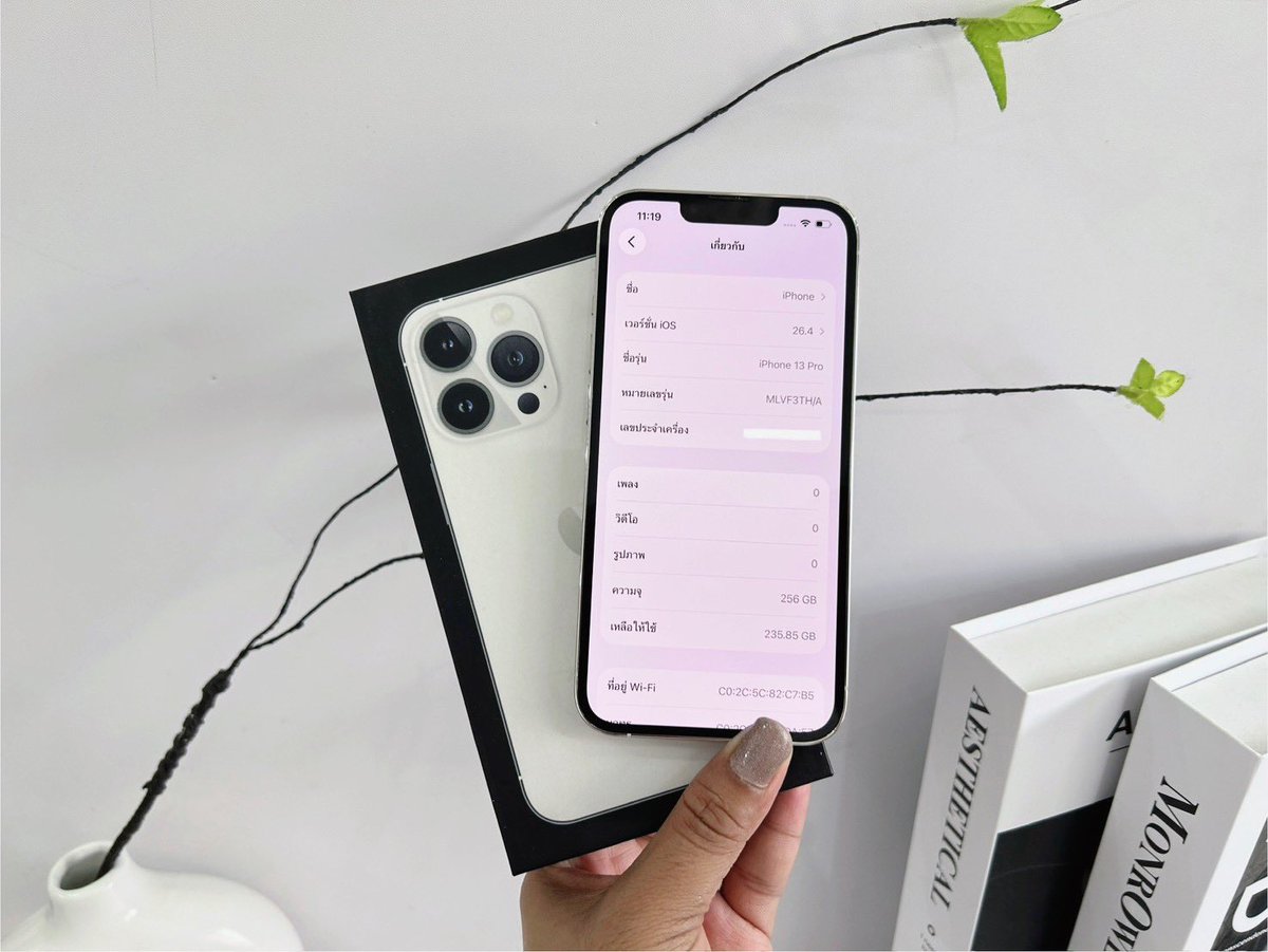 twxtwentyeight2's tweet photo. : iPhone 13Pro 256GB สีขาว TH
꒰ ราคา : 15,900.- รวมส่งฟรี 🍎✨ ꒱

✿ ใช้งาน+ สแกนปกติ ไอคราวไม่ติด
✿ แบต 100% อุปกรณ์ : สายชาร์จ มีกล่อง

 #ไอโฟนbymm #ไอโฟนมือสอง #โทรศัพท์มือสอง #มือถือมือสอง #ไอโฟนมือ2 #ไอโฟนมือสองราคาถูก #โทรศัพท์มือ2 #ส่งต่อไอโฟน #ส่งต่อมือถือ https://t.co/agNqA0uUGr