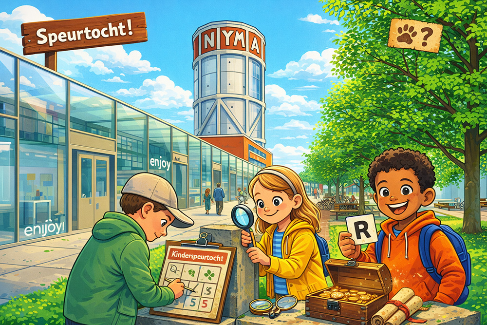 Oersoep opent nieuwe kinderspeurtocht op NYMA-terrein: spelenderwijs ontdekken én samenwerken dewester.info/oersoep-opent-…