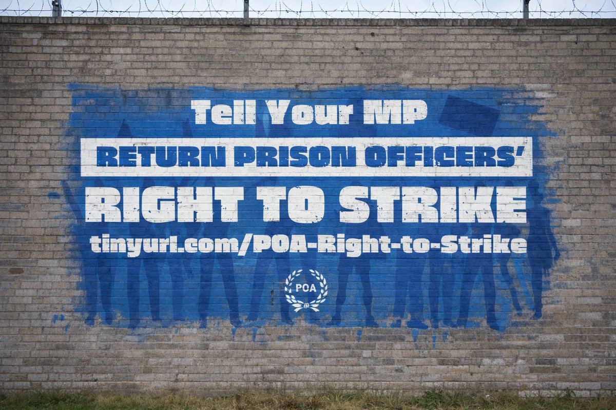 POAUnion's tweet photo. In 1994, the UK Government removed prison officers’ right to strike. A promise to restore it was never delivered.

Meanwhile, Scotland reinstated it in 2015 and hasn’t lost a single day to strike action since.

Tell your MP to restore the right to strike https://t.co/dCRNQBGRl5 https://t.co/4BmVH2jwOC