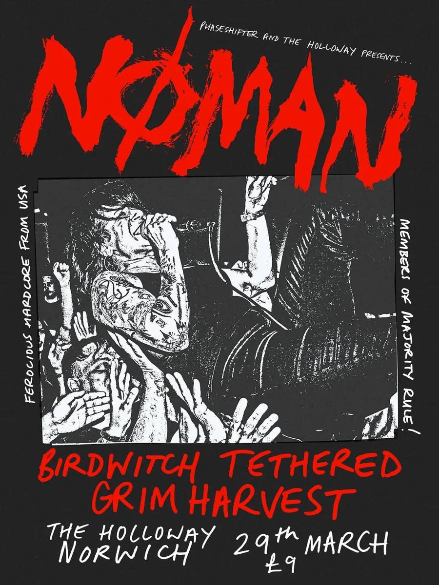 MusipediaOMetal's tweet photo. @spikestweeting again went to The Holloway Norwich for a packed out evening featuring #NØMAN #Birdwitch #GrimHarvest & #Tethered
https://t.co/X4DGj7bvpZ
#PhaseShifter https://t.co/cDYUfaCA3t