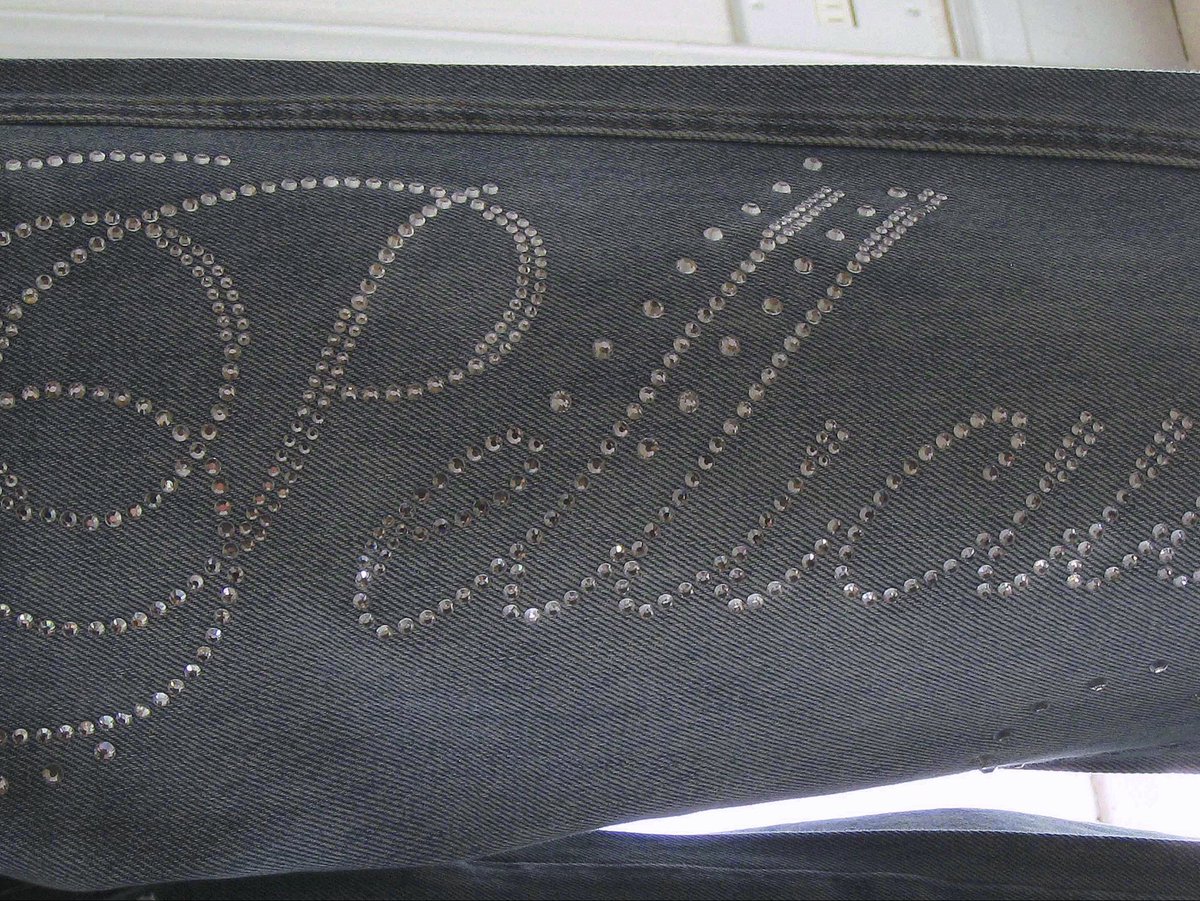 ___h___r___k__'s tweet image. pelliculeの新作キラキラデニムが可愛すぎる！
ラインストーン＆レースという姫コンボ…神🎀