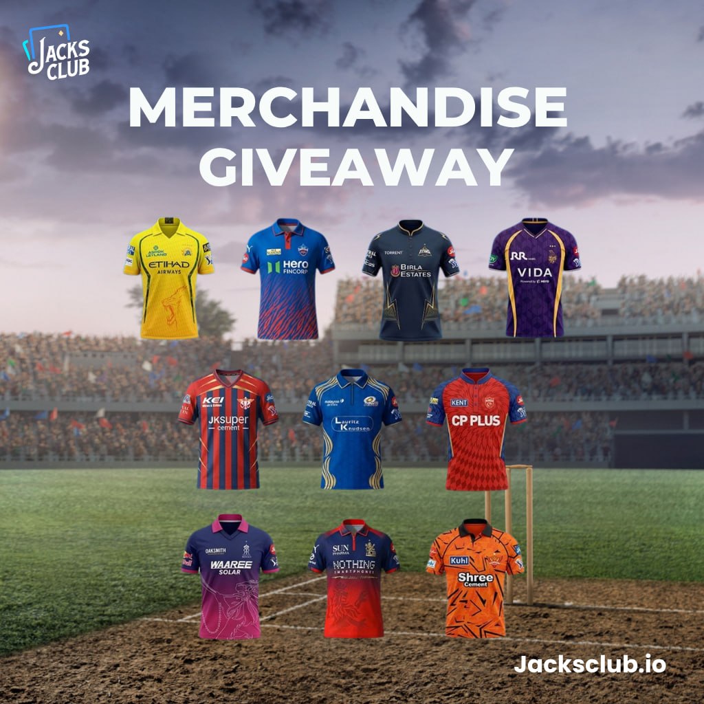 JacksClub_India's tweet photo. New Week 😎😎
New Giveaway 😎😎 

𝐈𝐏𝐋 𝐉𝐞𝐫𝐬𝐞𝐲 𝐆𝐢𝐯𝐞𝐚𝐰𝐚𝐲 𝐢𝐬 𝐋𝐈𝐕𝐄! 🎉
Comment the Winner of Today's Match Between #RR vs #MI 

𝐑𝐮𝐥𝐞𝐬 🎯
📢 Follow us
🔁 RT this post
💬 Comment the Winner 🏆 

Contest Ends before match ball.
#IPL2026 #JerseyGiveaway https://t.co/vLGVpJcBYl