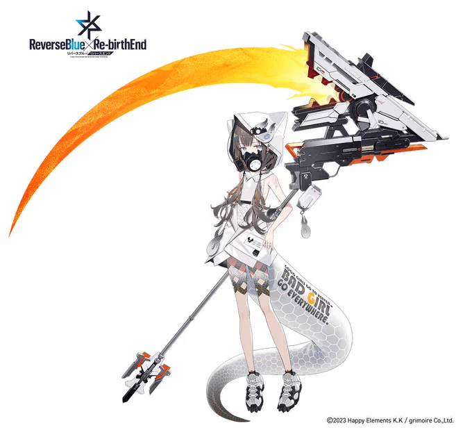 【リバースブルー×リバースエンド】 にて 『レゾン』 キャラクターデザイン&イラストを担当しました! うすほそうすほそ #リバースブルーxリバースエンド #リバxリバ