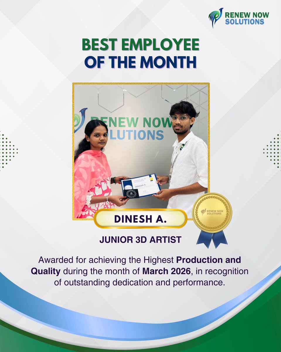 renewnoww's tweet photo. Done right. Done fast.

That is the standard Dinesh A. brings to every project. Balancing elite quality with high-volume production isn't easy, 
Proud to recognize this level of dedication and execution. 🏆       #renewnowsolutions https://t.co/ogioNGH6c3
