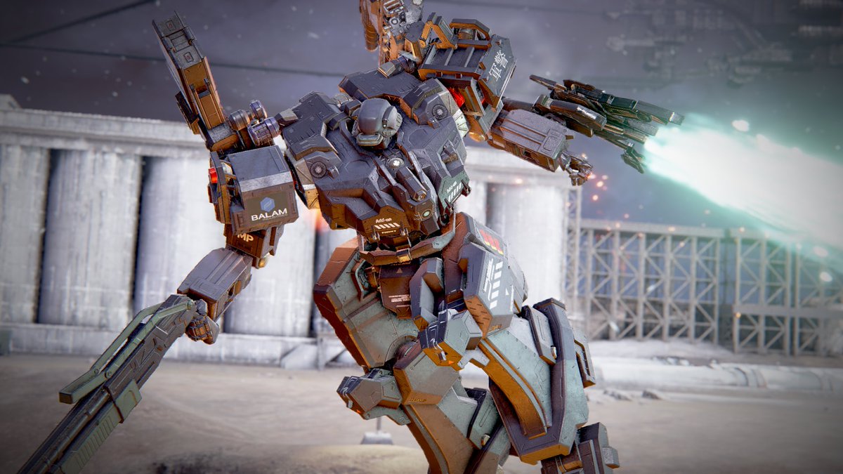 Melt_Down222's tweet image. 肩の「軍警」のデカールは
適当垢@aPf5oCACGM68078 さんに作っていただきました！ありがとうござます！
複雑な文字デカールを精巧に作り上げる腕前には脱帽です…
#AC6写真部 #アーマードコア6 #AC6