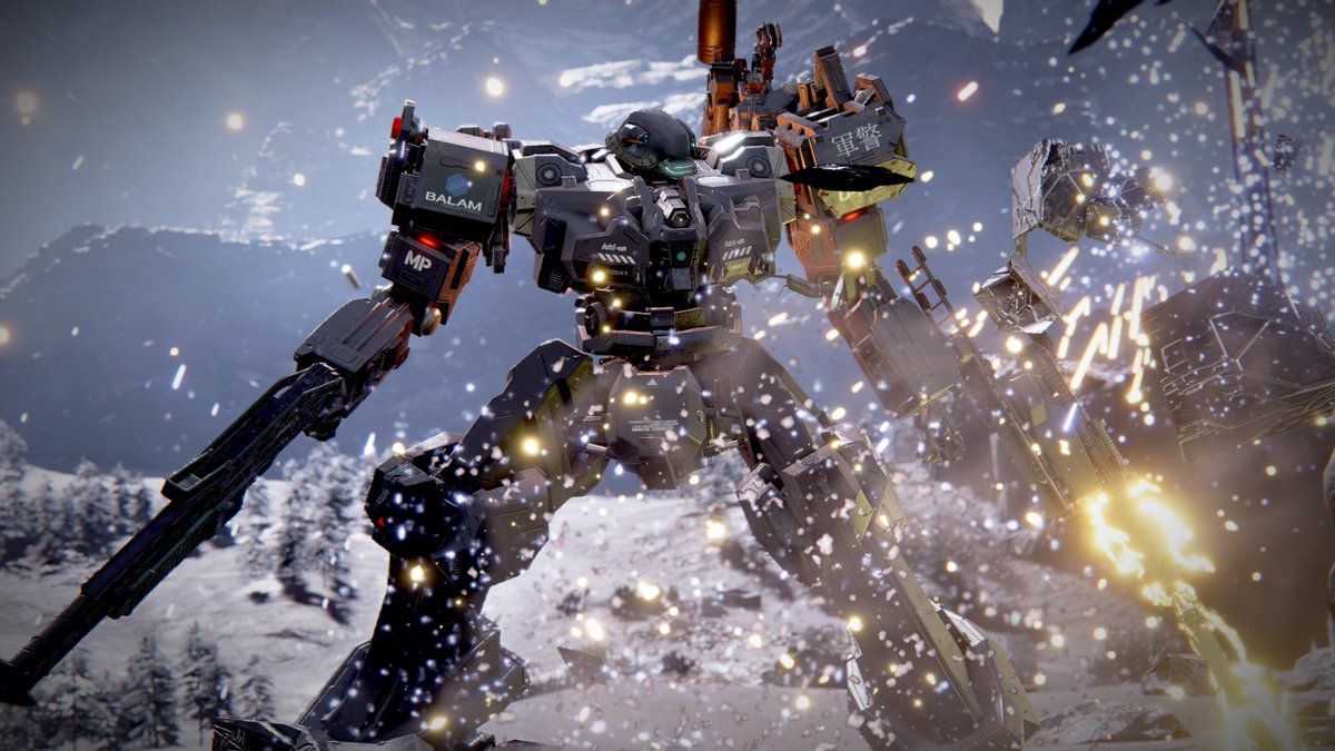 Melt_Down222's tweet image. 肩の「軍警」のデカールは
適当垢@aPf5oCACGM68078 さんに作っていただきました！ありがとうござます！
複雑な文字デカールを精巧に作り上げる腕前には脱帽です…
#AC6写真部 #アーマードコア6 #AC6