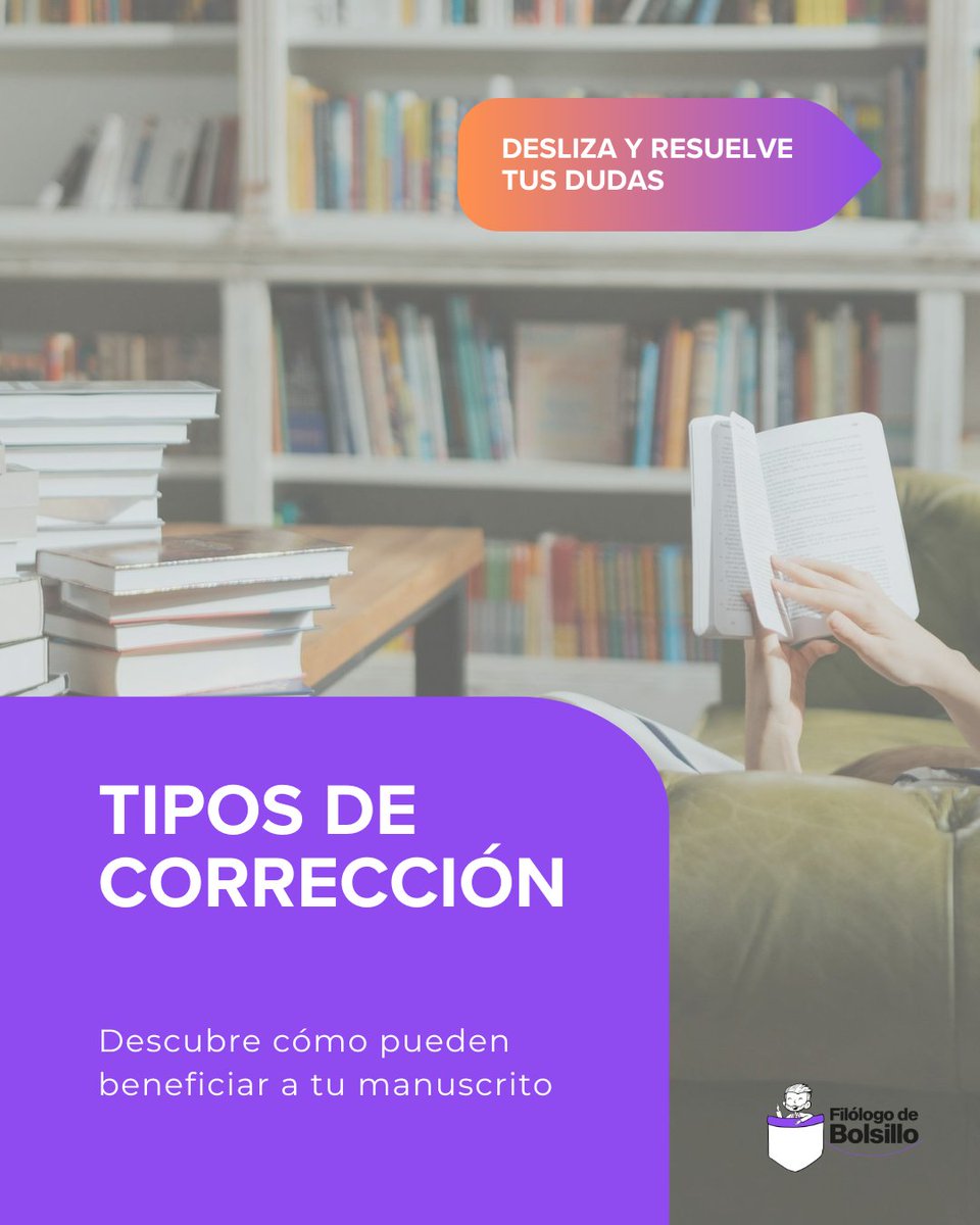 Filolobolsillo's tweet photo. ¿Sabías que no todas las correcciones son iguales? Cada texto pasa por distintas revisiones que ayudan a elaborar un producto con la mayor calidad posible. ✨

💡 Como autor/a, debes saber qué servicio contratar.
💡 Como corrector/a, debes entender qué te están pidiendo. https://t.co/HI1MnwJf81