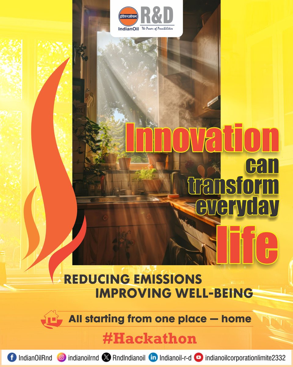 RndIndianoil's tweet image. Be a part of the Hackathon challenge and improve cost economics of IndianOil's Surya Nutan - the energy efficient indoor solar cooktop.

Exciting prizes await the winners!!!  

@IndianOilcl 

#IndianOil #IndianOilRnd #SolarCooktop #SDGs #Healthierliving #Hackathon #Innovation