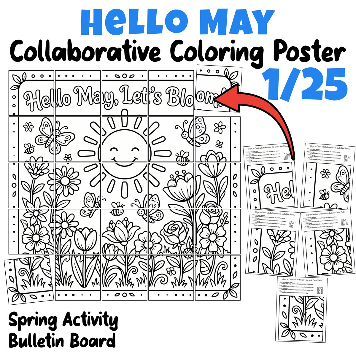 AvenuesLearning's tweet image. Say HELLO to May 🌸☀️
Fun collaborative coloring poster for your classroom!
Students create one BIG beautiful display together 🎨
“Hello May, Let’s Bloom!”
#TeachersPayTeachers #SpringActivities #ClassroomDecor #ColoringPoster

teacherspayteachers.com/Product/Hello-…