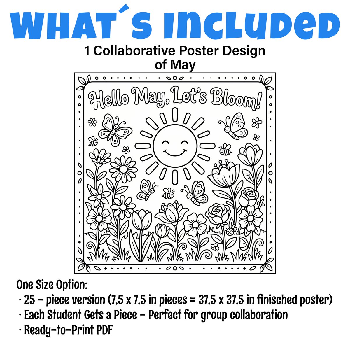 AvenuesLearning's tweet image. Say HELLO to May 🌸☀️
Fun collaborative coloring poster for your classroom!
Students create one BIG beautiful display together 🎨
“Hello May, Let’s Bloom!”
#TeachersPayTeachers #SpringActivities #ClassroomDecor #ColoringPoster

teacherspayteachers.com/Product/Hello-…