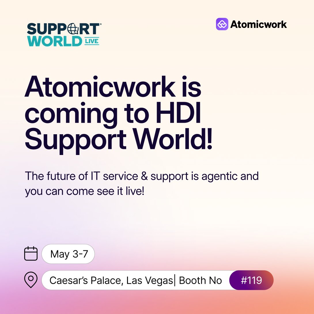 Atomicwork tweet media