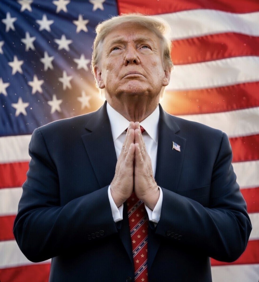 If you are like me &amp; find yourself praying for President Trump's Health, Safety, &amp; Strength... 

Please repost &amp; reply with “AMEN”