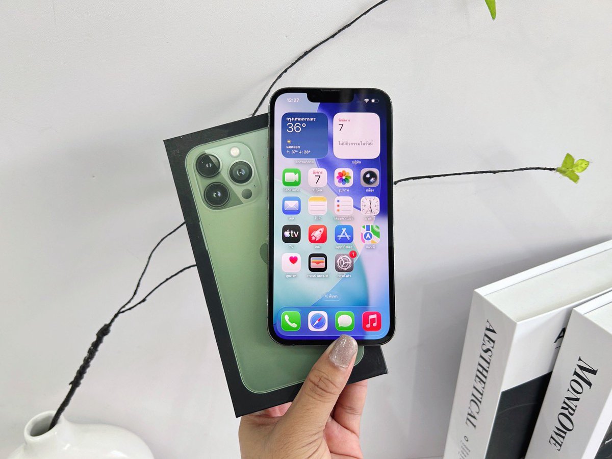 twxtwentyeight2's tweet photo. : iPhone 13Pro 256GB สีเขียว TH
꒰ ราคา : 14,900.- รวมส่งฟรี 🍎✨ ꒱

✿ ใช้งาน+ สแกนปกติ ไอคราวไม่ติด
✿ แบต 86% อุปกรณ์ : สายชาร์จ มีกล่อง

 #ไอโฟนbymm #ไอโฟนมือสอง #โทรศัพท์มือสอง #มือถือมือสอง #ไอโฟนมือ2 #ไอโฟนมือสองราคาถูก #โทรศัพท์มือ2 #ส่งต่อไอโฟน #ส่งต่อมือถือ https://t.co/OEpQWsbYRr