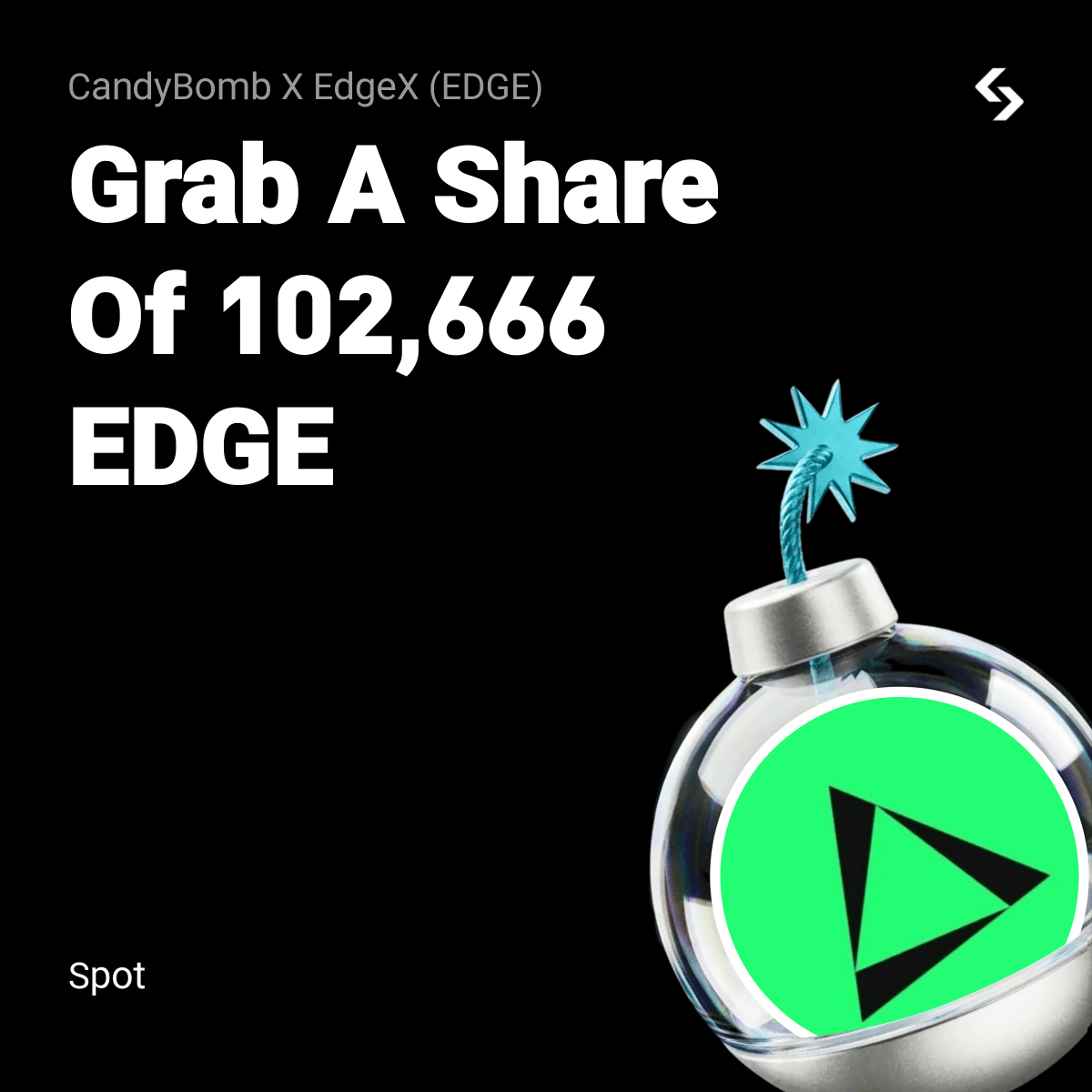 bitget's tweet photo. @edgeX_exchange $EDGE @edgeX_exchange is now available on CandyBomb!  

🍬 Trade to grab a total share of 102,666 EDGE.  

Full details: https://t.co/aX4H1Ancj6 https://t.co/0tYJsZwIJi