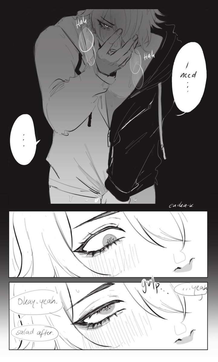 endenope's tweet photo. some AU doodles #phaicest in which khas goes into a long overdue heat 1/2

(full on ppk) https://t.co/7xaWzRXCJg