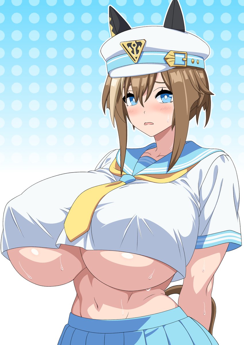 今月の黒セーラーはすばちちゃんです。アンケートご協力ありがとうございました!

また今回は白セーラー版と黒セーラーの色に合わせた帽子差分も作って差分がいっぱいになったので未統合PSDをfantiaに置いておきました。 