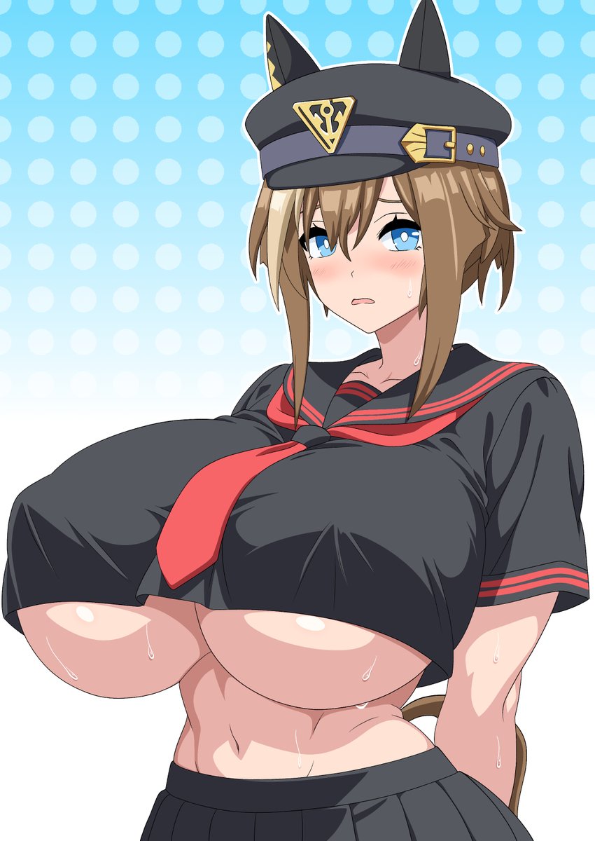 今月の黒セーラーはすばちちゃんです。アンケートご協力ありがとうございました!

また今回は白セーラー版と黒セーラーの色に合わせた帽子差分も作って差分がいっぱいになったので未統合PSDをfantiaに置いておきました。 