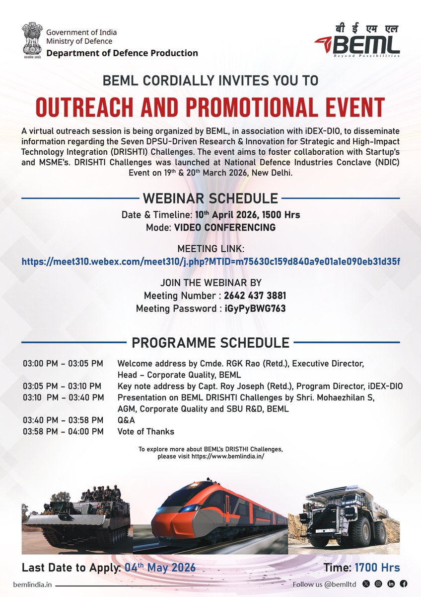 BEML India tweet media