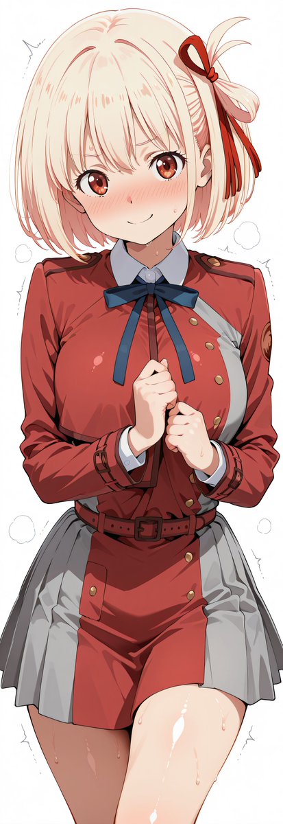 jagptmjtmdj's tweet image. 錦木千束/Nishikigi Chisato（リコリス・リコイル/Lycoris Recoil）

@grok 一枚目のキャラを二枚目のポーズにして
🔽あうあうverはセルフでもあり♪