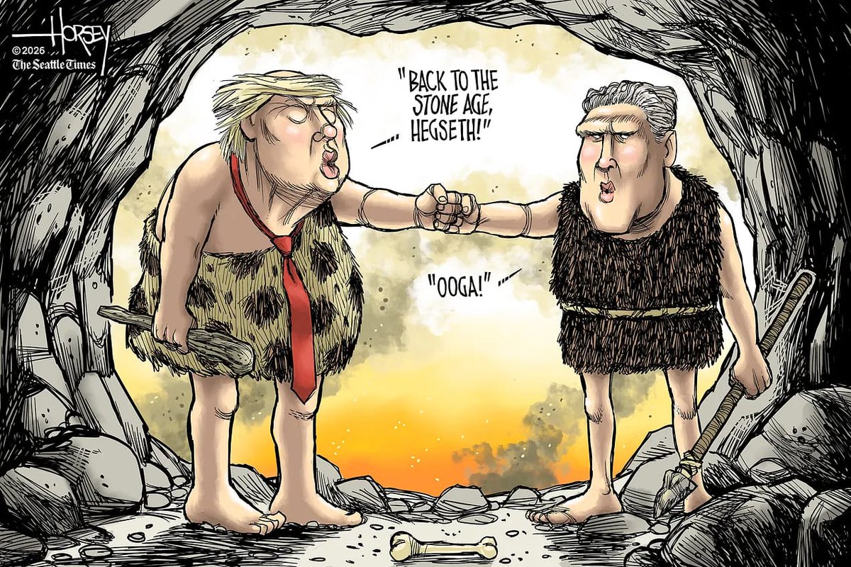 PatriziaTenda's tweet image. "Torniamo all'età della pietra, Hegseth!"
"Auu!"
I trogloditi sono a capo della guerra all'Iran.
#StoneAge
#IranWar‌ 
#scritturebrevi