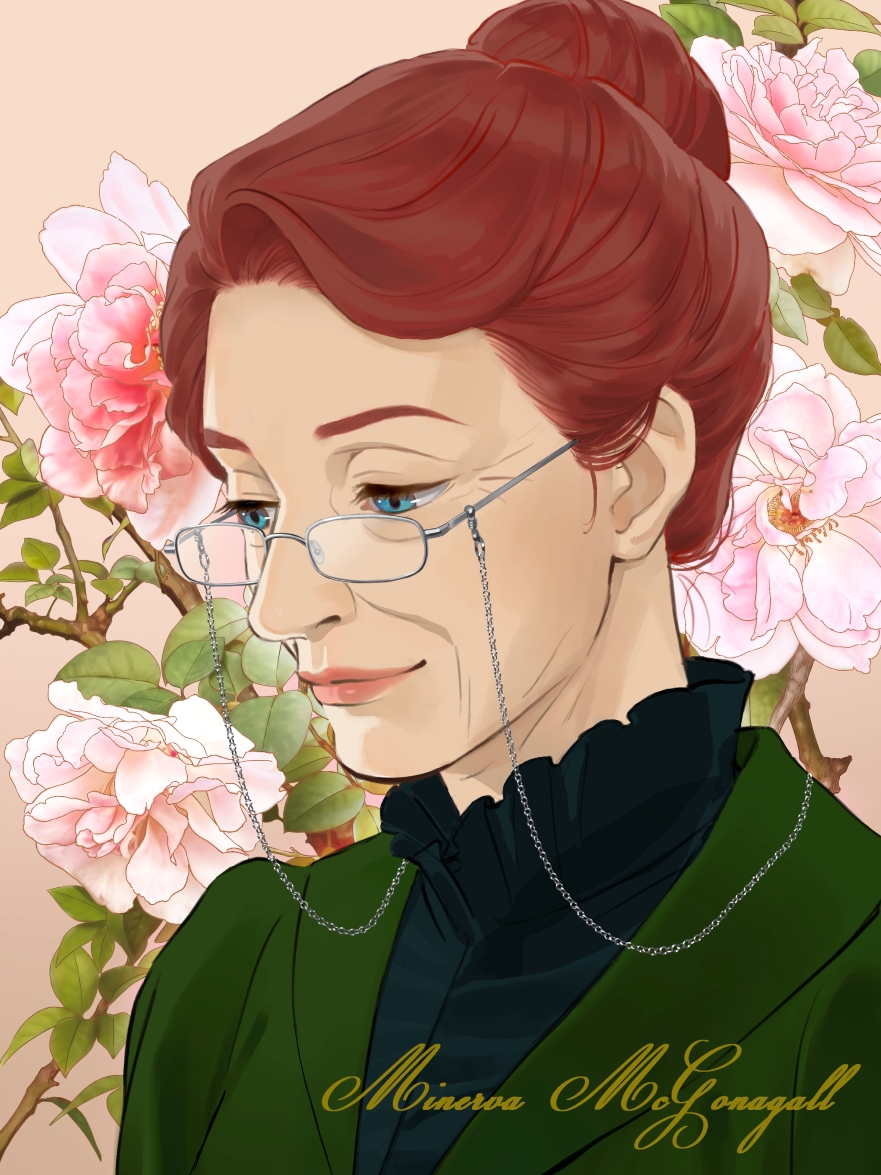 マクゴナガル先生描いたよ。
大好きだーー