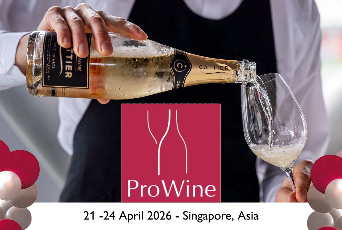 ChampagnCattier's tweet photo. We will be present at the Pro Wine trade fair in Singapore in April. This will be a unique opportunity to immerse yourself in the world of our winery and the richness of our wines.
📅 21 – 24 avril 2026 - 📍 Singapore, Asia
#champagnecattier #cattier #ledevoirdexcellence https://t.co/L9xiWHiuho