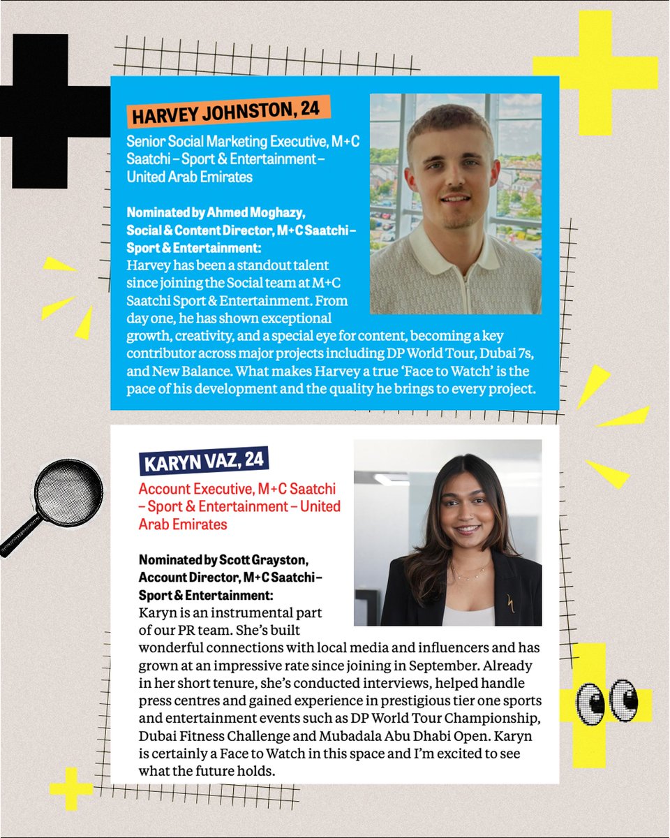 mcsaatchiseme's tweet photo. Talent spotted ✅
A well-deserved shoutout to our two incredible team members for being featured in @campaignmiddleeast 'Faces to Watch' 👏✨ https://t.co/LcSxuymfz2