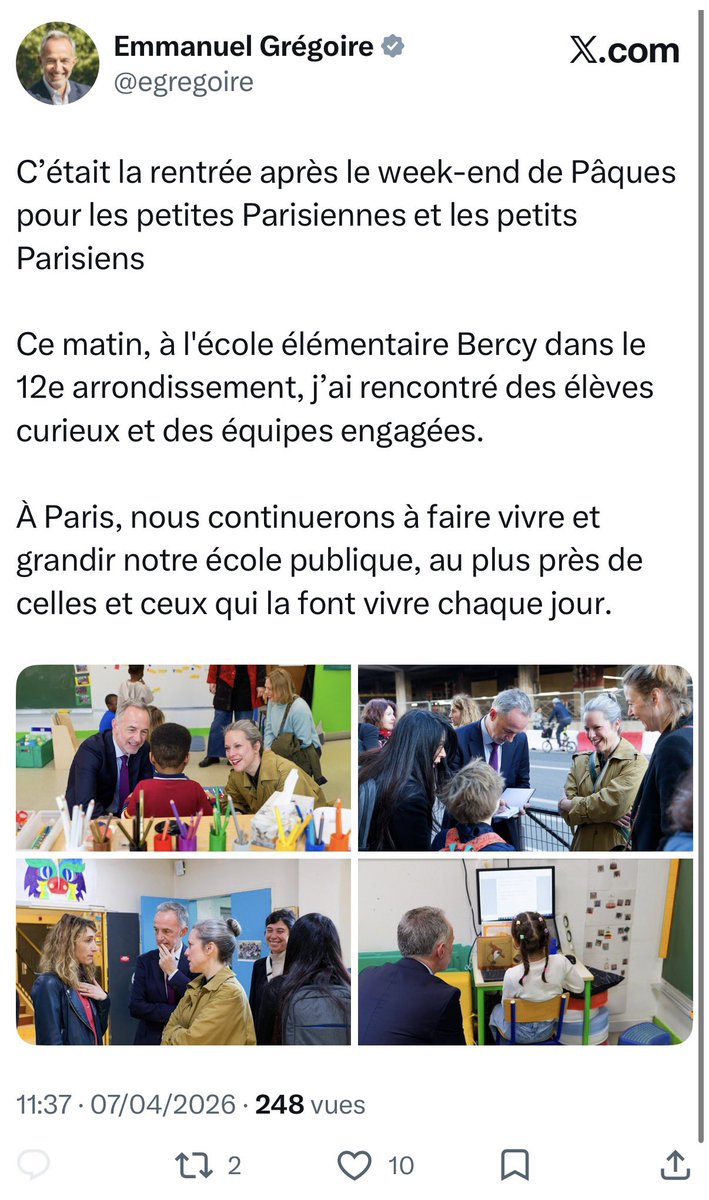 Il n’a honte de rien.

Les élèves, les parents d’élèves et les équipes ne veulent pas voir sa tête de bienheureux en photo, mais ils veulent des moyens FINANCIERS pour un recrutement de qualité dans le #periscolaire