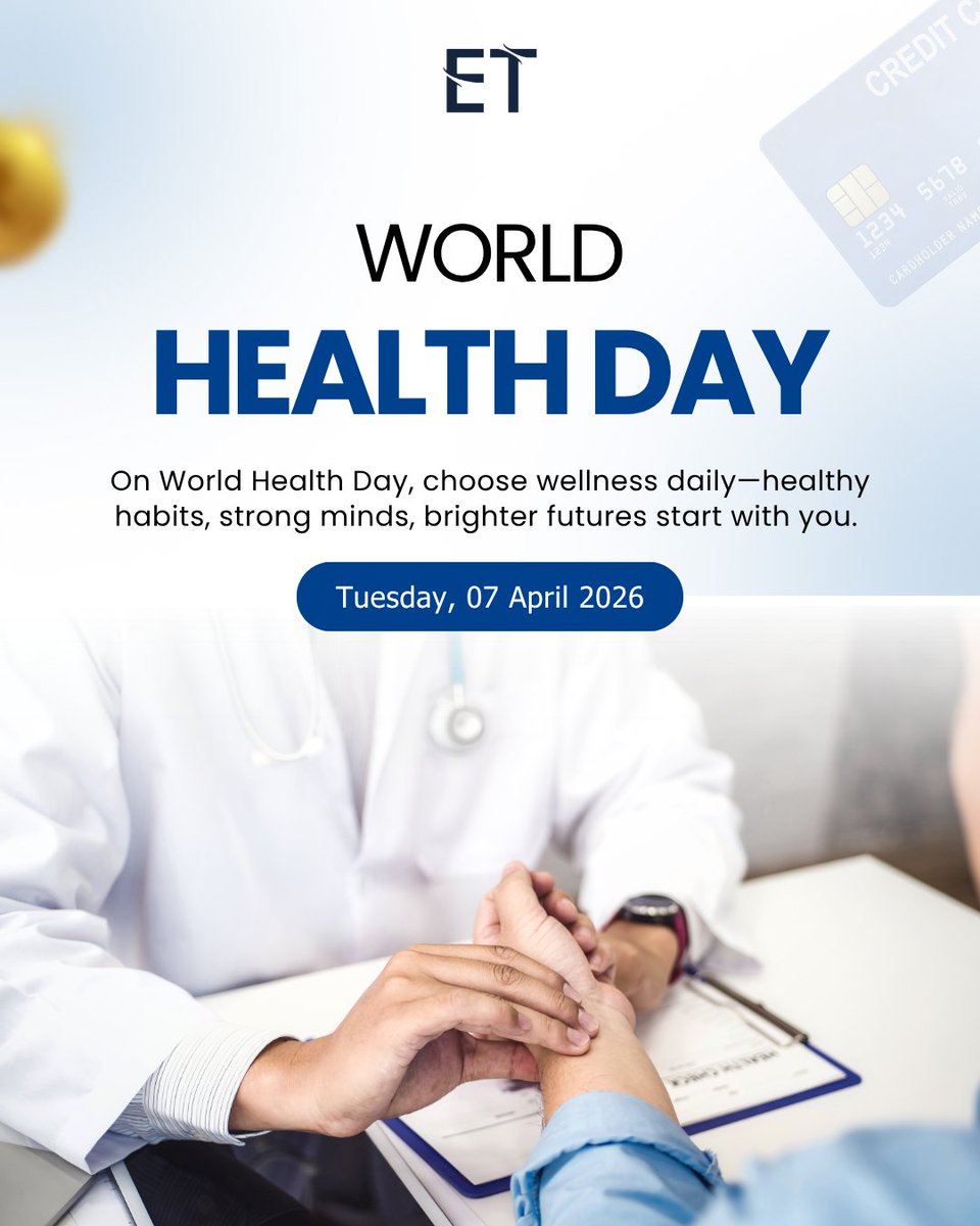 Equitrust26's tweet photo. Choose wellness every day. This World Health Day, focus on healthy habits, a strong mind, and better living. Small steps today can create a brighter, healthier future for everyone.

#WorldHealthDay #Wellness #HealthyHabits #StayHealthy #MindAndBody #BetterLiving https://t.co/rAfcP2RJ7d